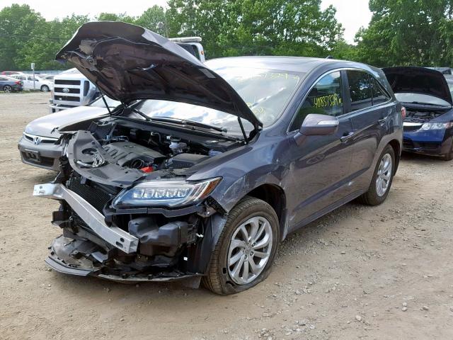 5J8TB4H58HL035475 - 2017 ACURA RDX TECHNO GRAY photo 2