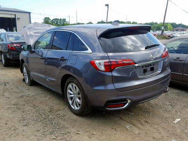 5J8TB4H58HL035475 - 2017 ACURA RDX TECHNO GRAY photo 3