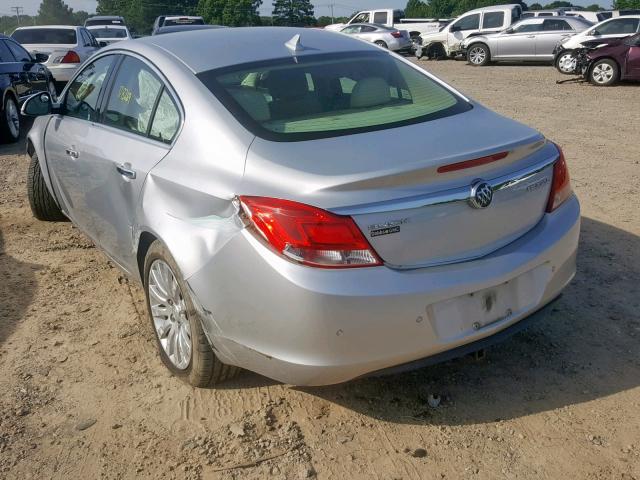 2G4GS5EK0C9127739 - 2012 BUICK REGAL PREM SILVER photo 3