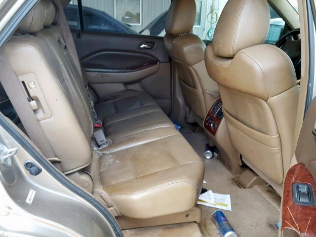 2HNYD18245H536935 - 2005 ACURA MDX GOLD photo 6