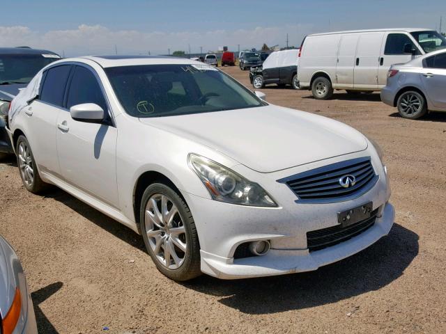 JN1CV6AR5BM403307 - 2011 INFINITI G37 WHITE photo 1