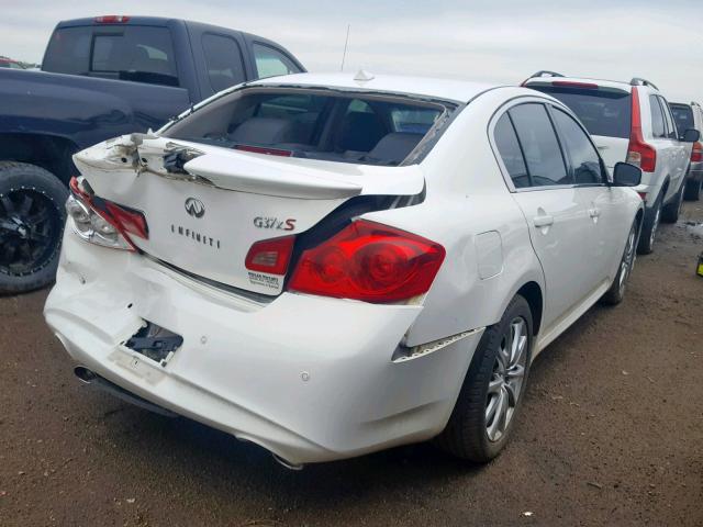 JN1CV6AR5BM403307 - 2011 INFINITI G37 WHITE photo 4