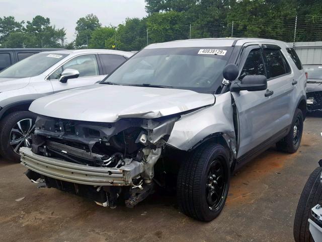 1FM5K8AR5HGB92817 - 2017 FORD EXPLORER P SILVER photo 2