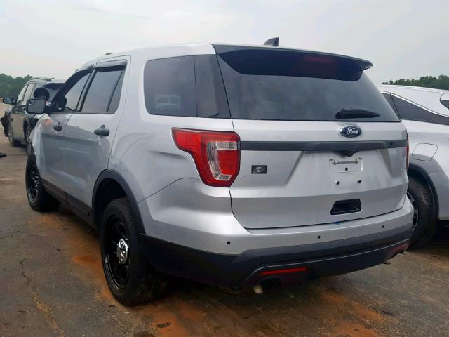 1FM5K8AR5HGB92817 - 2017 FORD EXPLORER P SILVER photo 3