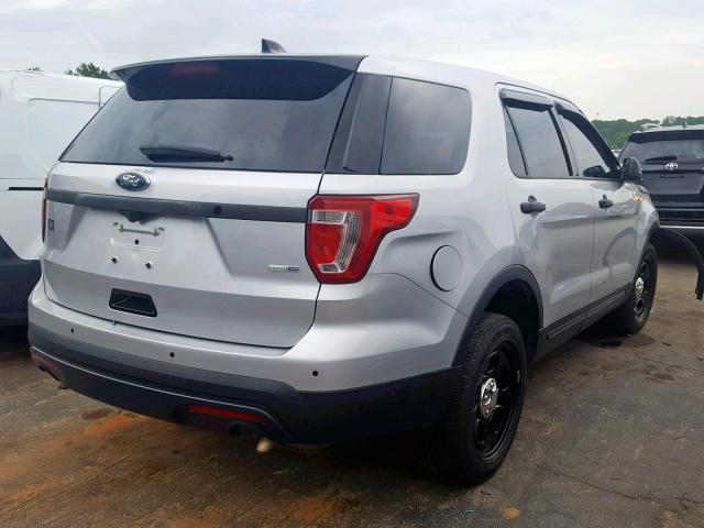 1FM5K8AR5HGB92817 - 2017 FORD EXPLORER P SILVER photo 4