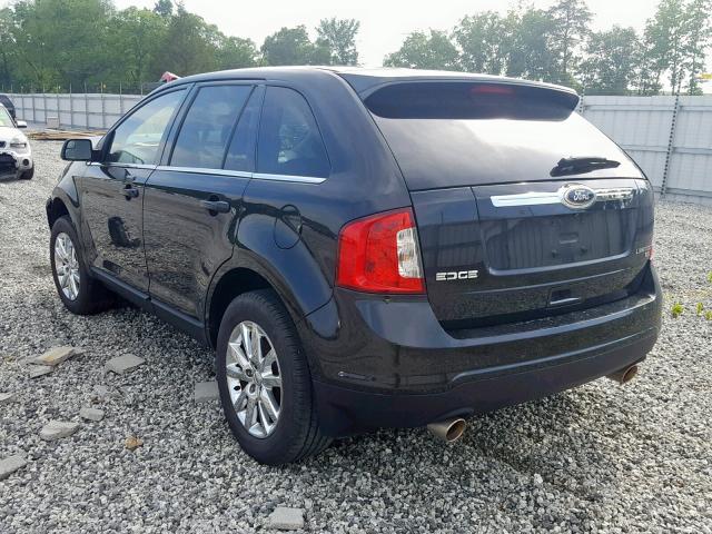 2FMDK4KC4EBA26046 - 2014 FORD EDGE LIMIT BLACK photo 3