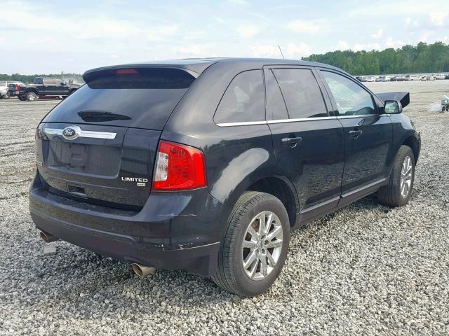 2FMDK4KC4EBA26046 - 2014 FORD EDGE LIMIT BLACK photo 4