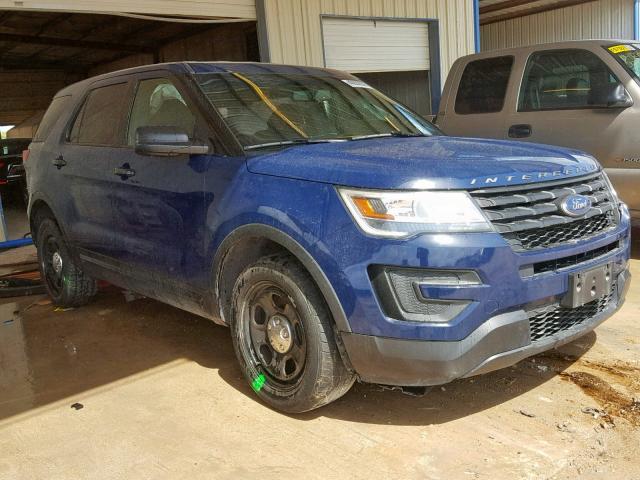 1FM5K8AT3GGB54870 - 2016 FORD EXPLORER P BLUE photo 1