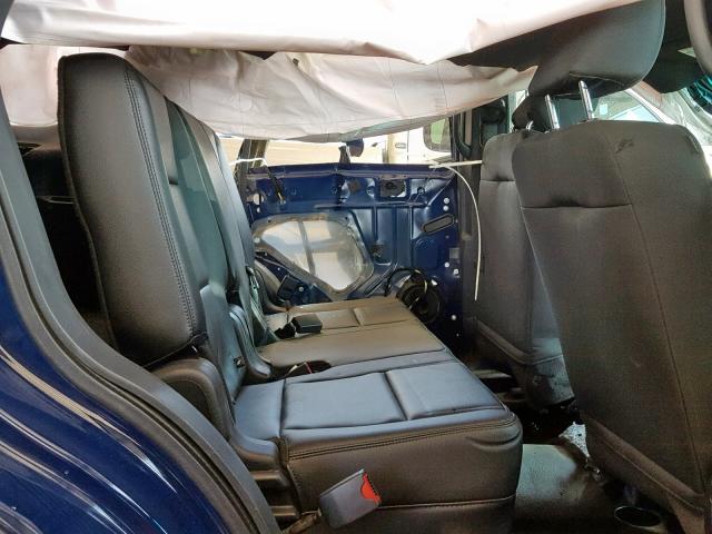 1FM5K8AT3GGB54870 - 2016 FORD EXPLORER P BLUE photo 6