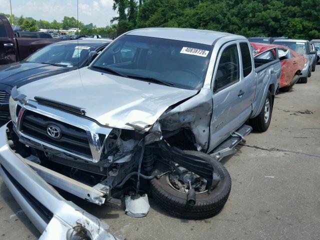 5TETU62N58Z546334 - 2008 TOYOTA TACOMA PRE SILVER photo 2