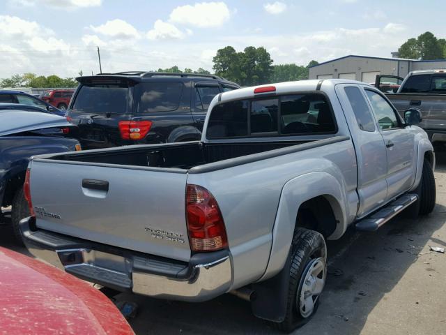 5TETU62N58Z546334 - 2008 TOYOTA TACOMA PRE SILVER photo 4