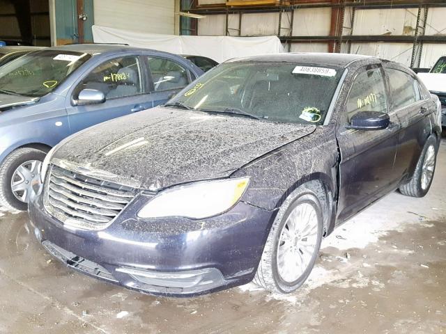 1C3CCBAB4CN282316 - 2012 CHRYSLER 200 LX BLUE photo 2