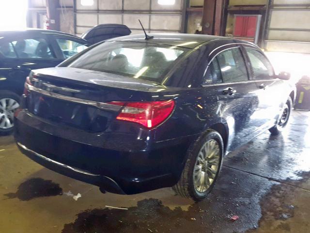 1C3CCBAB4CN282316 - 2012 CHRYSLER 200 LX BLUE photo 4