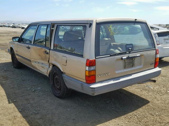 YV1FW8810N2351792 - 1992 VOLVO 740 BROWN photo 3