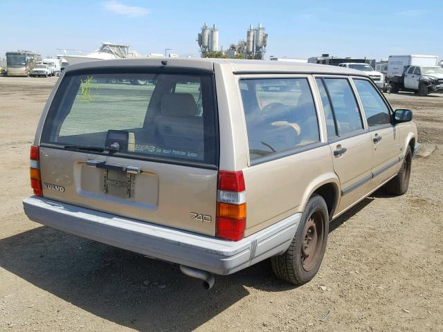 YV1FW8810N2351792 - 1992 VOLVO 740 BROWN photo 4