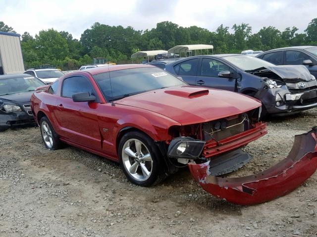 1ZVHT82H985122539 - 2008 FORD MUSTANG GT RED photo 1