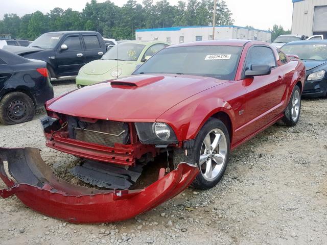 1ZVHT82H985122539 - 2008 FORD MUSTANG GT RED photo 2