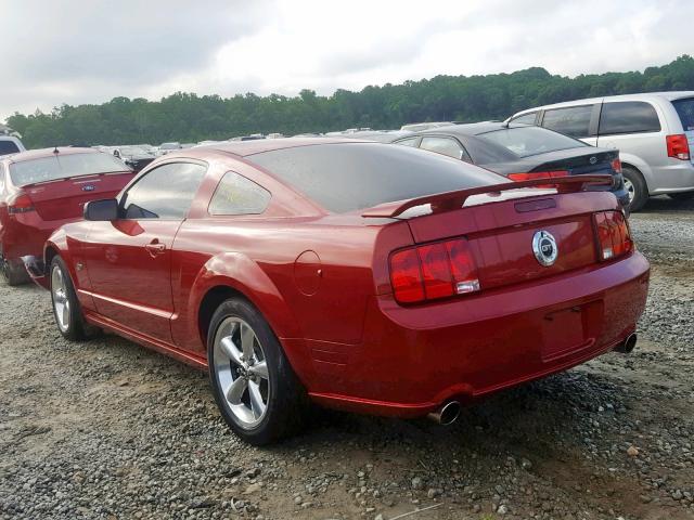 1ZVHT82H985122539 - 2008 FORD MUSTANG GT RED photo 3