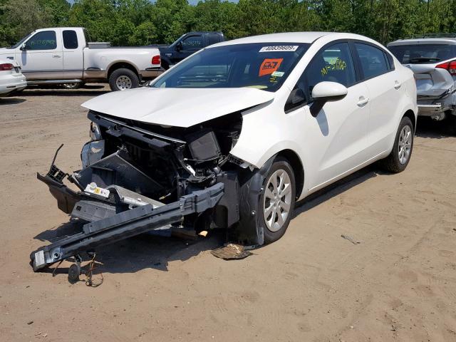 KNADM4A38G6692681 - 2016 KIA RIO LX WHITE photo 2