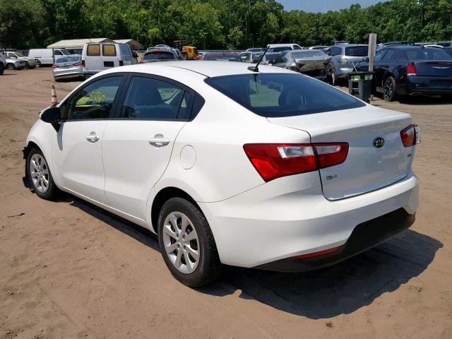 KNADM4A38G6692681 - 2016 KIA RIO LX WHITE photo 3