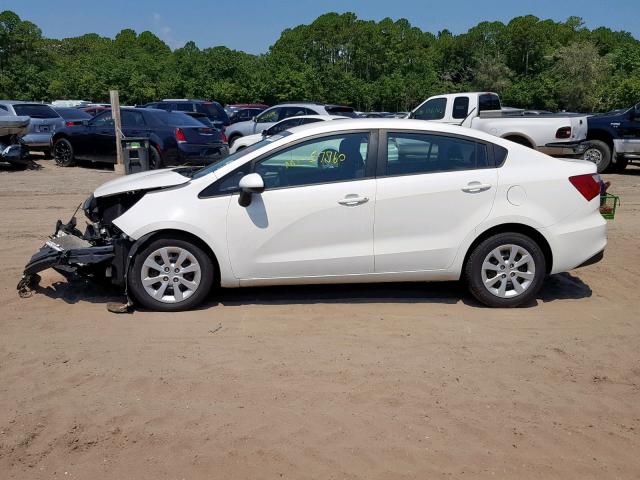 KNADM4A38G6692681 - 2016 KIA RIO LX WHITE photo 9