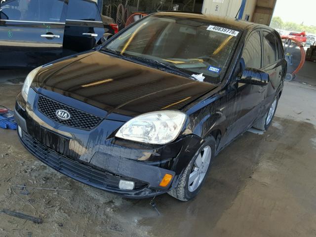 KNADE243996586644 - 2009 KIA RIO 5 SX BLACK photo 2