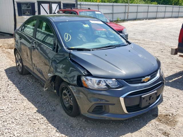 1G1JF5SB3K4123729 - 2019 CHEVROLET SONIC PREM GRAY photo 1