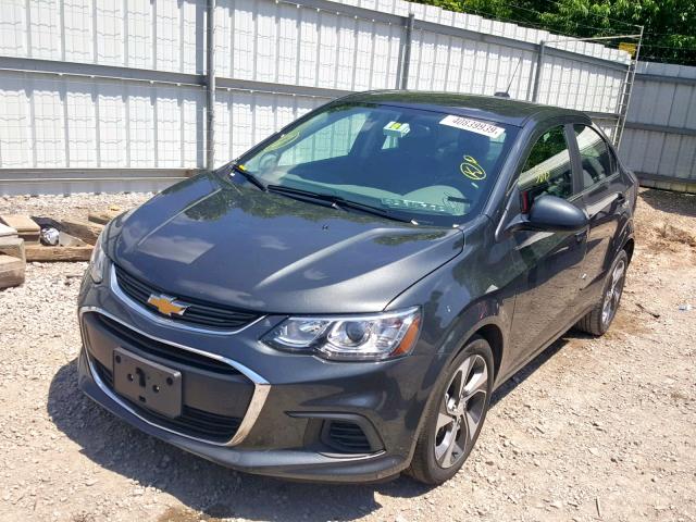 1G1JF5SB3K4123729 - 2019 CHEVROLET SONIC PREM GRAY photo 2