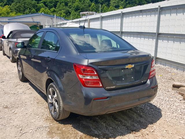 1G1JF5SB3K4123729 - 2019 CHEVROLET SONIC PREM GRAY photo 3