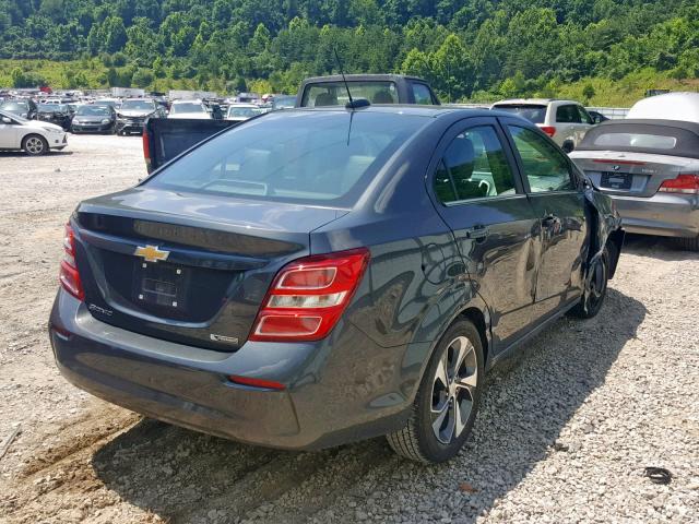 1G1JF5SB3K4123729 - 2019 CHEVROLET SONIC PREM GRAY photo 4