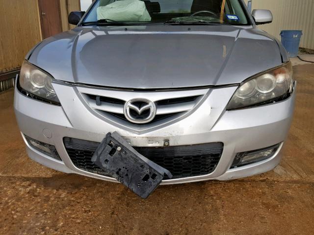 JM1BK323471726928 - 2007 MAZDA 3 S SILVER photo 9