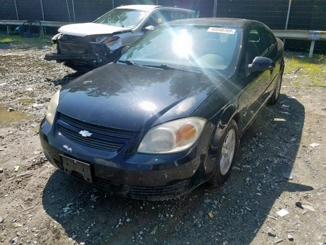 1G1AL15F367819351 - 2006 CHEVROLET COBALT LT BLACK photo 2