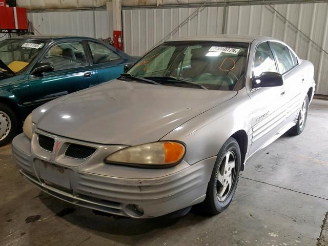 1G2NF52T0YC537491 - 2000 PONTIAC GRAND AM S SILVER photo 2