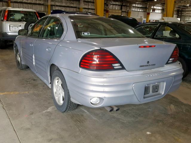 1G2NF52T0YC537491 - 2000 PONTIAC GRAND AM S SILVER photo 3