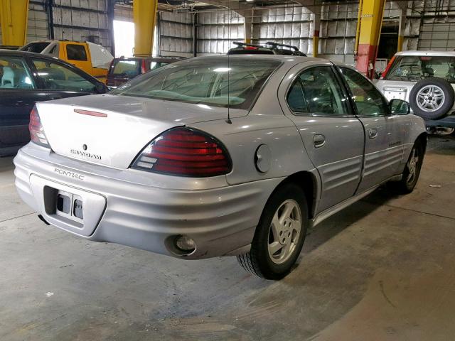 1G2NF52T0YC537491 - 2000 PONTIAC GRAND AM S SILVER photo 4