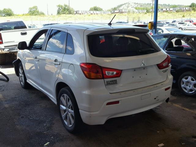 JA4AP4AU5CZ001289 - 2012 MITSUBISHI OUTLANDER WHITE photo 3