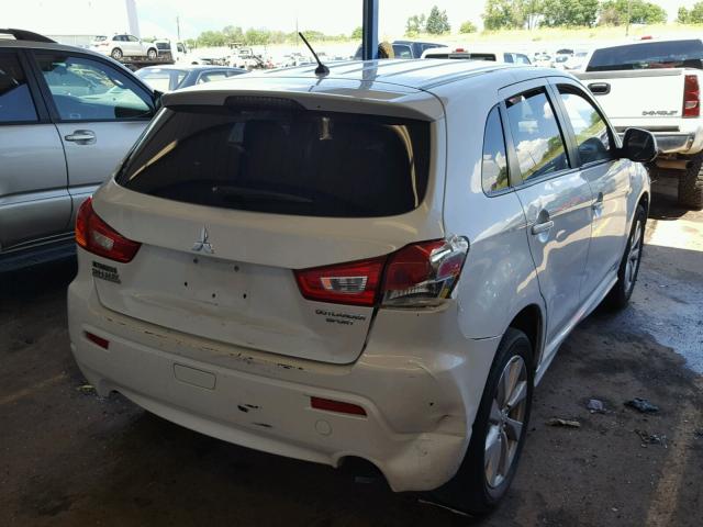 JA4AP4AU5CZ001289 - 2012 MITSUBISHI OUTLANDER WHITE photo 4