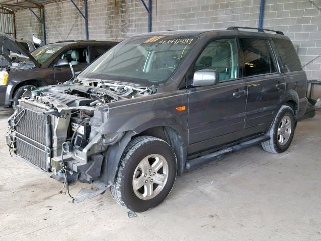 5FNYF28238B013986 - 2008 HONDA PILOT VP SILVER photo 2