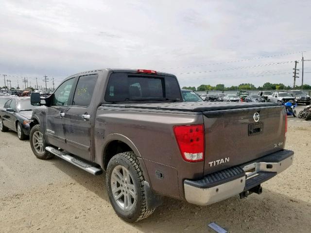 1N6AA0EC3DN307902 - 2013 NISSAN TITAN S GRAY photo 3