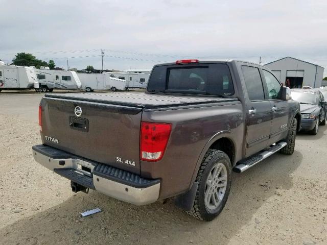 1N6AA0EC3DN307902 - 2013 NISSAN TITAN S GRAY photo 4