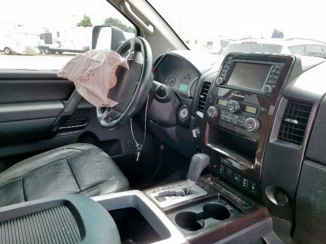 1N6AA0EC3DN307902 - 2013 NISSAN TITAN S GRAY photo 9