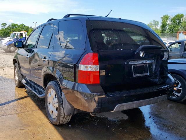 2HNYD18261H508158 - 2001 ACURA MDX BLACK photo 3