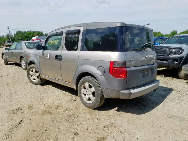 5J6YH28554L038118 - 2004 HONDA ELEMENT EX GRAY photo 3