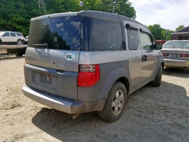 5J6YH28554L038118 - 2004 HONDA ELEMENT EX GRAY photo 4