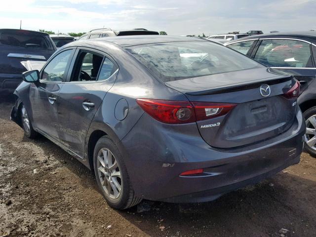 JM1BM1V78G1314492 - 2016 MAZDA 3 TOURING GRAY photo 3