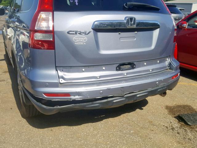 5J6RE3H74BL056630 - 2011 HONDA CR-V EXL BLUE photo 9