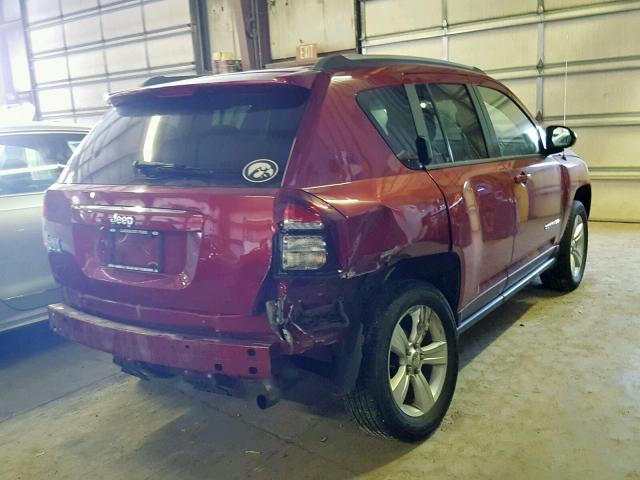 1C4NJDBB8FD283094 - 2015 JEEP COMPASS SP წითელი ფოტო 4