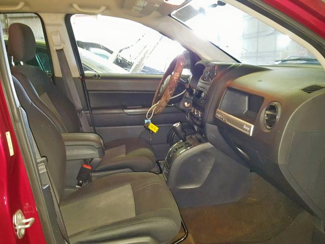 1C4NJDBB8FD283094 - 2015 JEEP COMPASS SP წითელი ფოტო 5