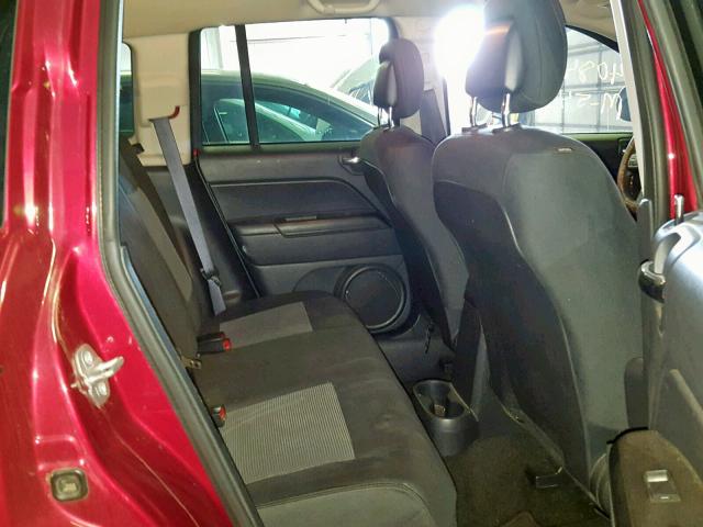 1C4NJDBB8FD283094 - 2015 JEEP COMPASS SP წითელი ფოტო 6