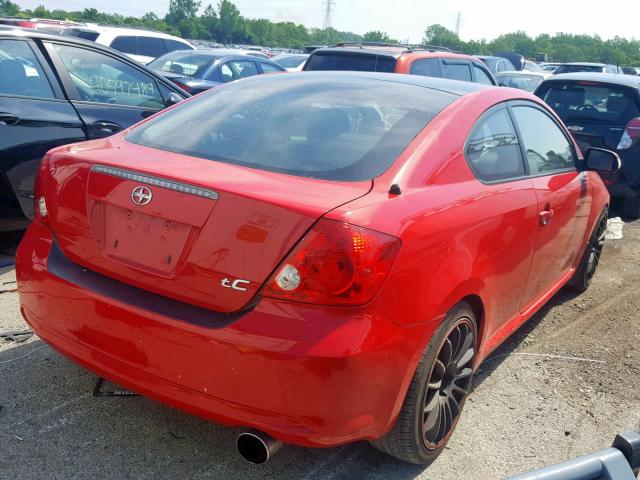 JTKDE177950060600 - 2005 TOYOTA SCION TC წითელი ფოტო 4